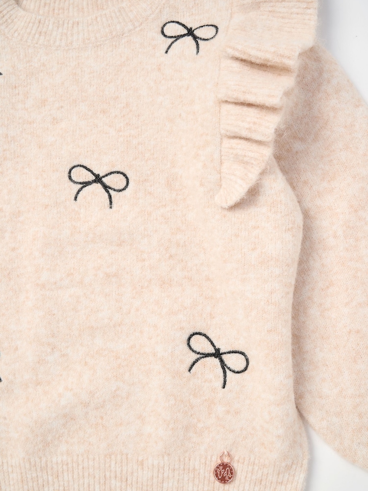 Angel & Rocket Cream Camila Diamonte Ruffle Jumper - Image 2 of 6
