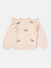 Angel & Rocket Cream Camila Diamonte Ruffle Jumper - Image 5 of 6