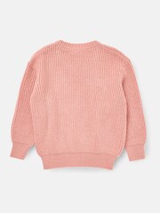 Angel & Rocket Pink Arya Knitted Bow Jumper - Image 7 of 8