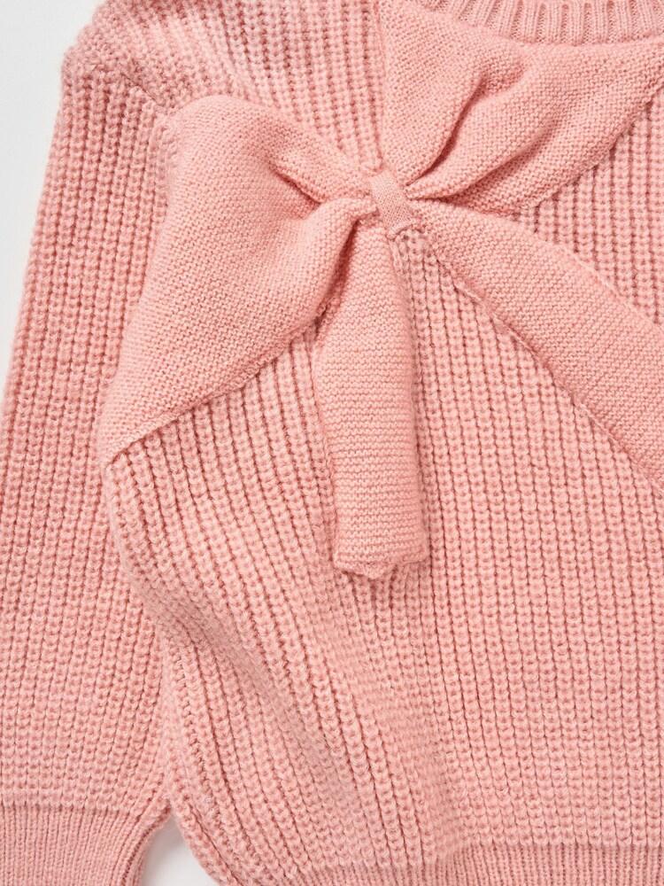 Angel & Rocket Pink Arya Knitted Bow Jumper - Image 8 of 8 Angel & Rocket Pink Arya Knitted Bow Jumper - Image 8 of 8