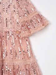 Angel & Rocket Pink Penny Sequin Dress - Image 9 of 9