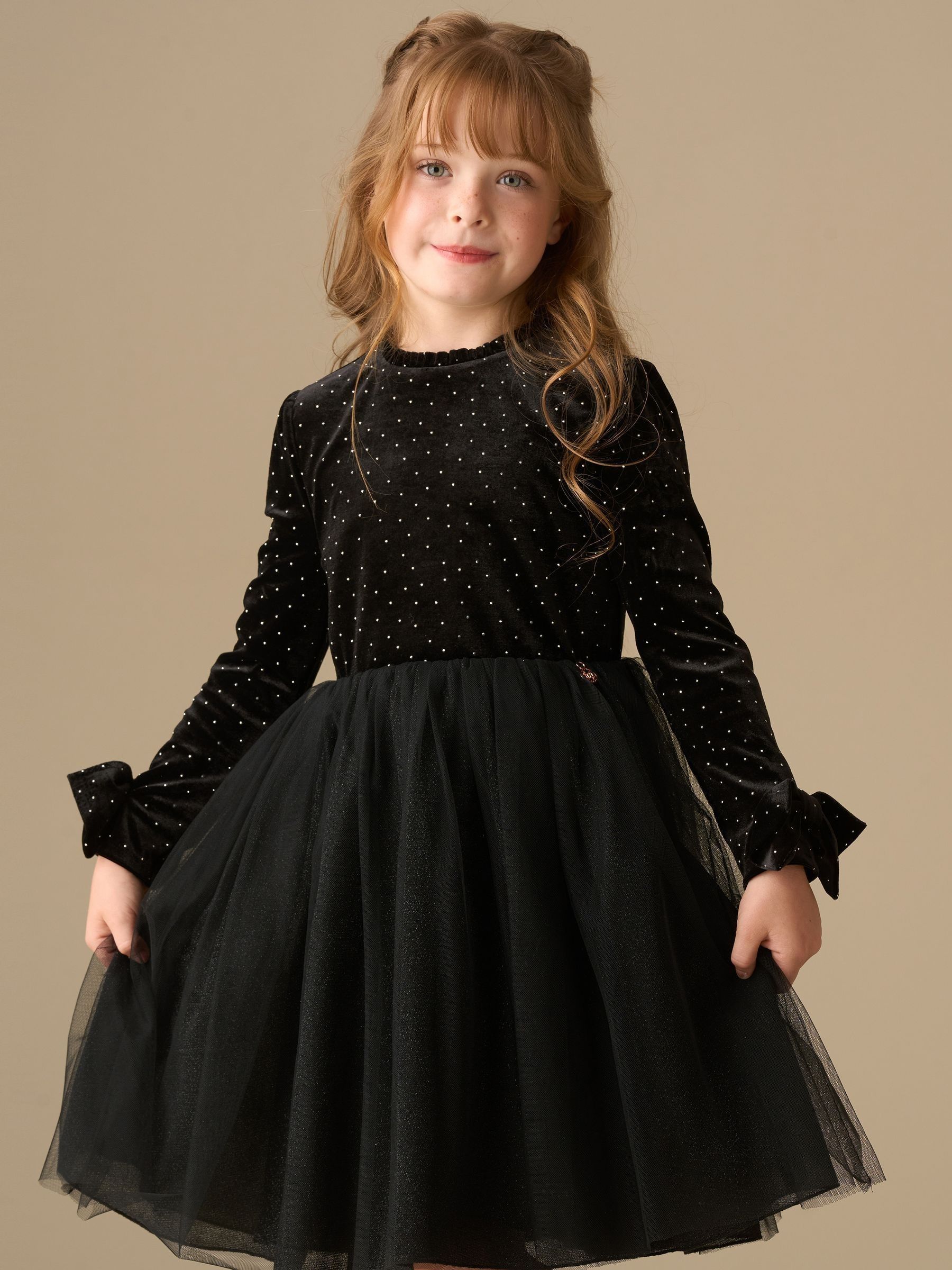 Buy Angel & Rocket Black Elsie Velvet Tulle Dress from the Next UK
