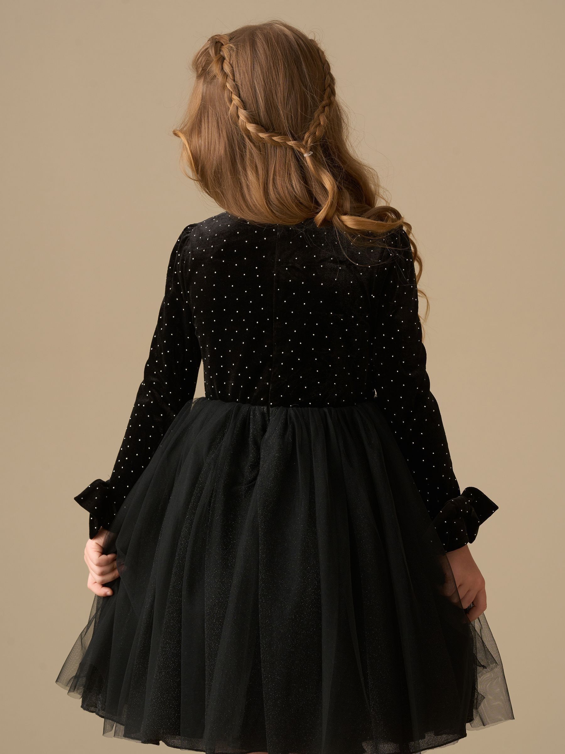 Buy Angel & Rocket Black Elsie Velvet Tulle Dress from Next USA