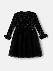 Angel & Rocket Black Elsie Velvet Tulle Dress - Image 7 of 9