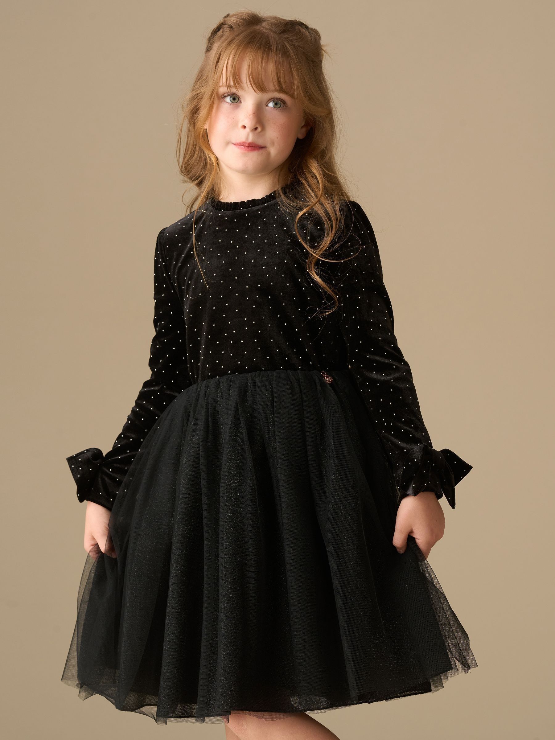 Buy Angel & Rocket Black Elsie Velvet Tulle Dress from Next USA