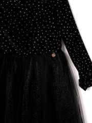Angel & Rocket Black Elsie Velvet Tulle Dress - Image 9 of 9