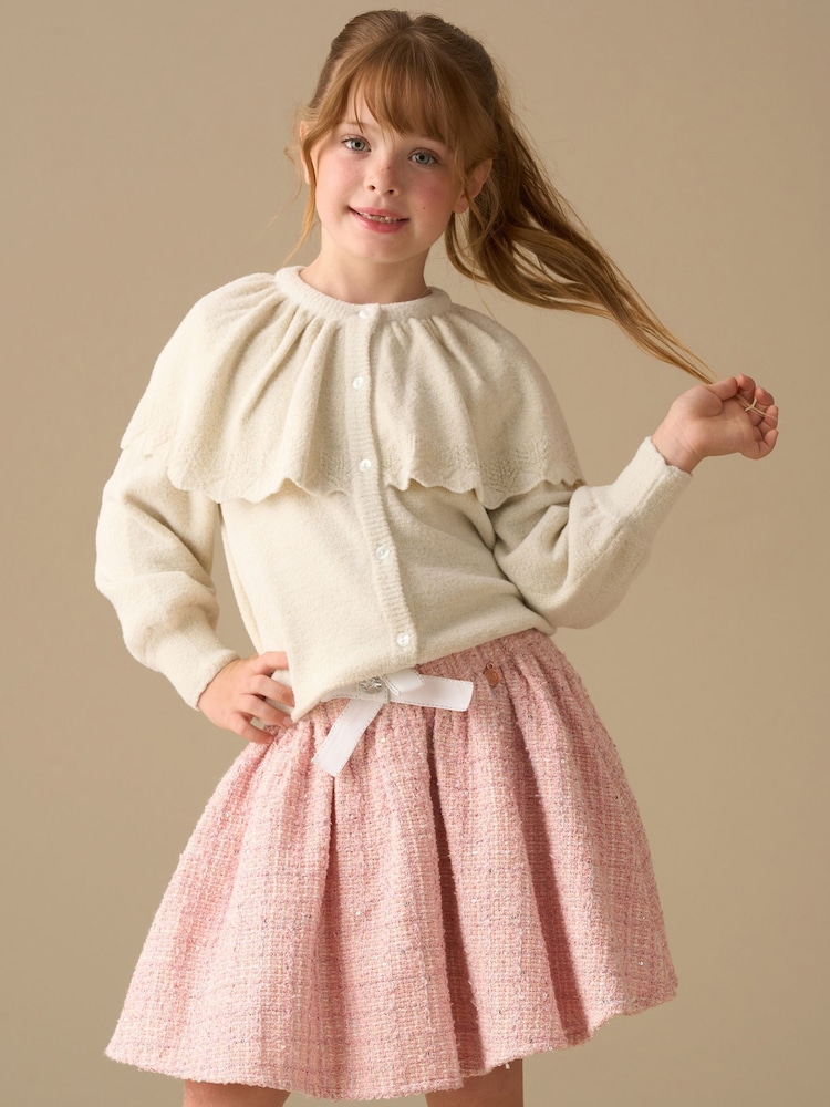 Angel & Rocket Pink Faye Tweed Skirt - Image 2 of 7