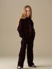 Angel & Rocket Red Chloe Velvet Bomber Jacket - Image 2 of 3