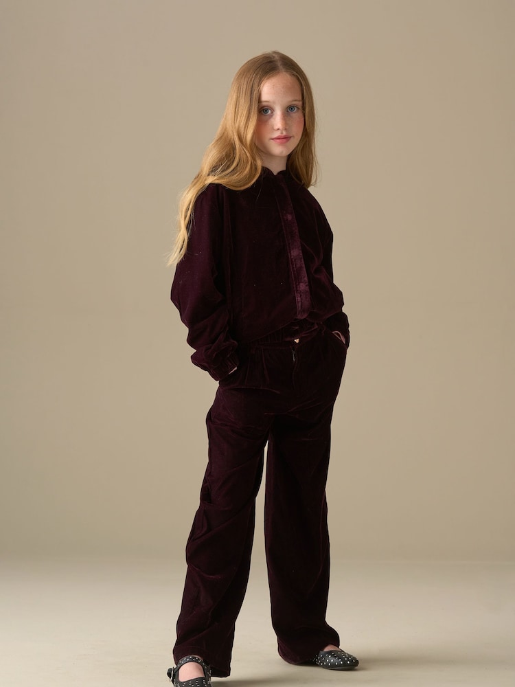 Angel & Rocket Red Chloe Velvet Bomber Jacket - Image 2 of 3