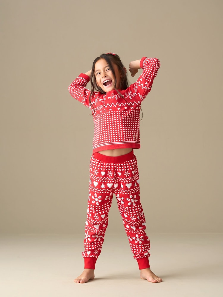 Angel & Rocket Red Fern Red Fairsile Pyjamas - Image 2 of 7 Angel & Rocket Red Fern Red Fairsile Pyjamas - Image 2 of 7