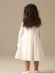 Angel & Rocket White Gabrielle Fur Collar Dress - Image 3 of 7