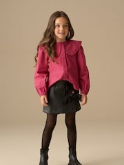 Angel & Rocket Pink Maggie Frill Collar Shirt - Image 3 of 9