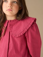 Angel & Rocket Pink Maggie Frill Collar Shirt - Image 6 of 9
