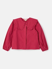 Angel & Rocket Pink Maggie Frill Collar Shirt - Image 7 of 9
