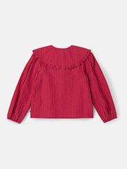 Angel & Rocket Pink Maggie Frill Collar Shirt - Image 8 of 9