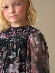 Angel & Rocket Green Verity Ruffle Mesh Dress - Image 3 of 8