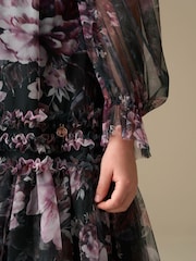 Angel & Rocket Green Verity Ruffle Mesh Dress - Image 6 of 8