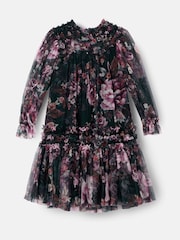Angel & Rocket Green Verity Ruffle Mesh Dress - Image 7 of 8