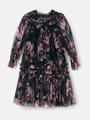 Angel & Rocket Green Verity Ruffle Mesh Dress - Image 8 of 8