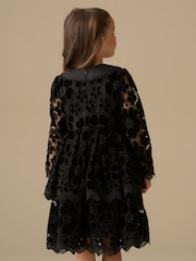 Angel & Rocket Black Mavea Velvet Lace Dress - Image 3 of 9