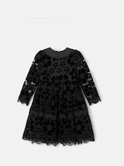 Angel & Rocket Black Mavea Velvet Lace Dress - Image 8 of 9