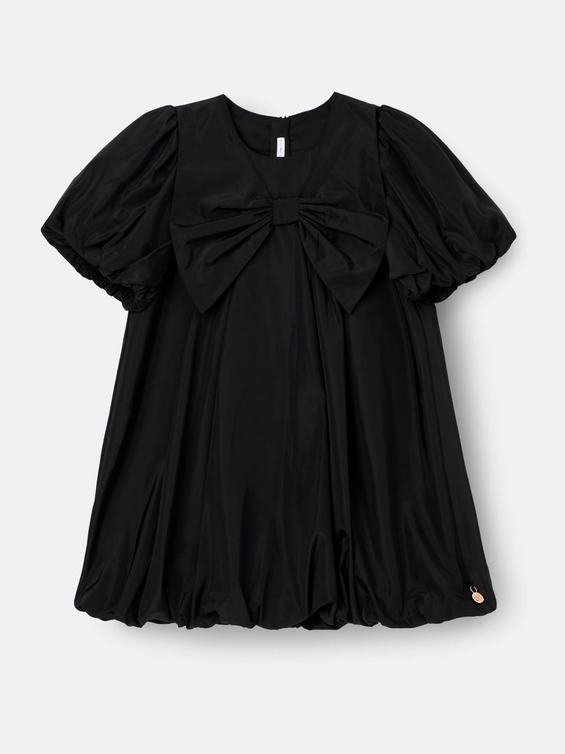 Buy Angel & Rocket Black Nadia Puffball Bow Collar Dress