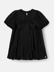 Angel & Rocket Black Nadia Puffball Bow Collar Dress - Image 7 of 9