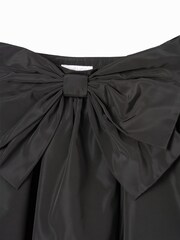 Angel & Rocket Black Nadia Tafetta Bow Skirt - Image 7 of 7