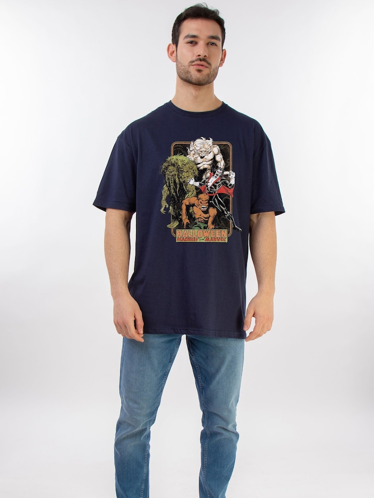 Brands In Blue Marvel Halloween Monsters T-shirt - Image 2 of 5 Brands In Blue Marvel Halloween Monsters T-shirt - Image 2 of 5
