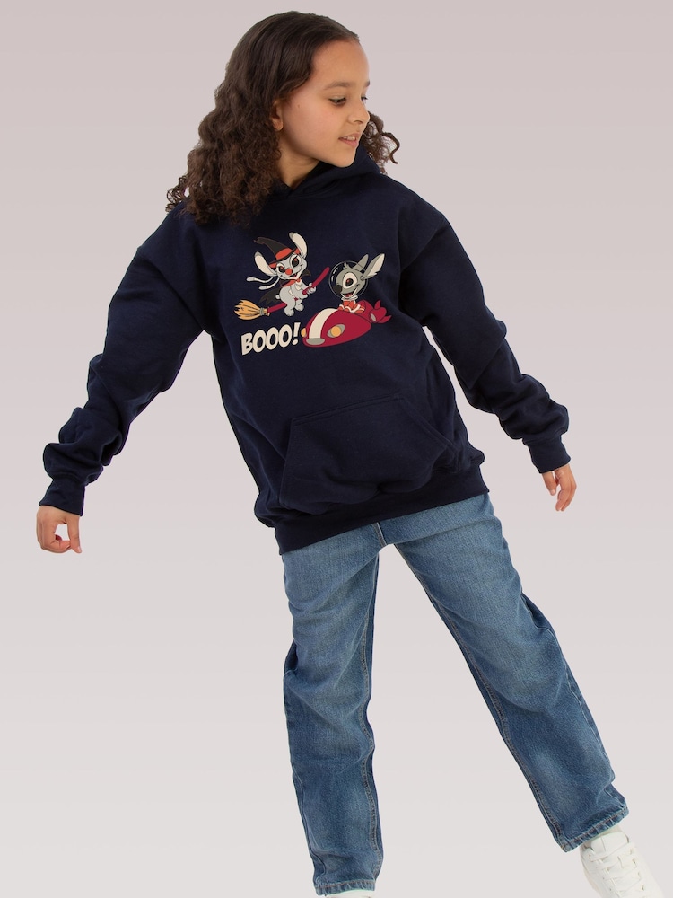 Brands In Blue Disney Stitch Halloween Boo Hoodie - Image 2 of 5
