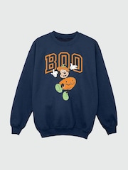 Brands In Blue Mickey Mouse Boo Halloween Sweat Top - Image 4 of 5