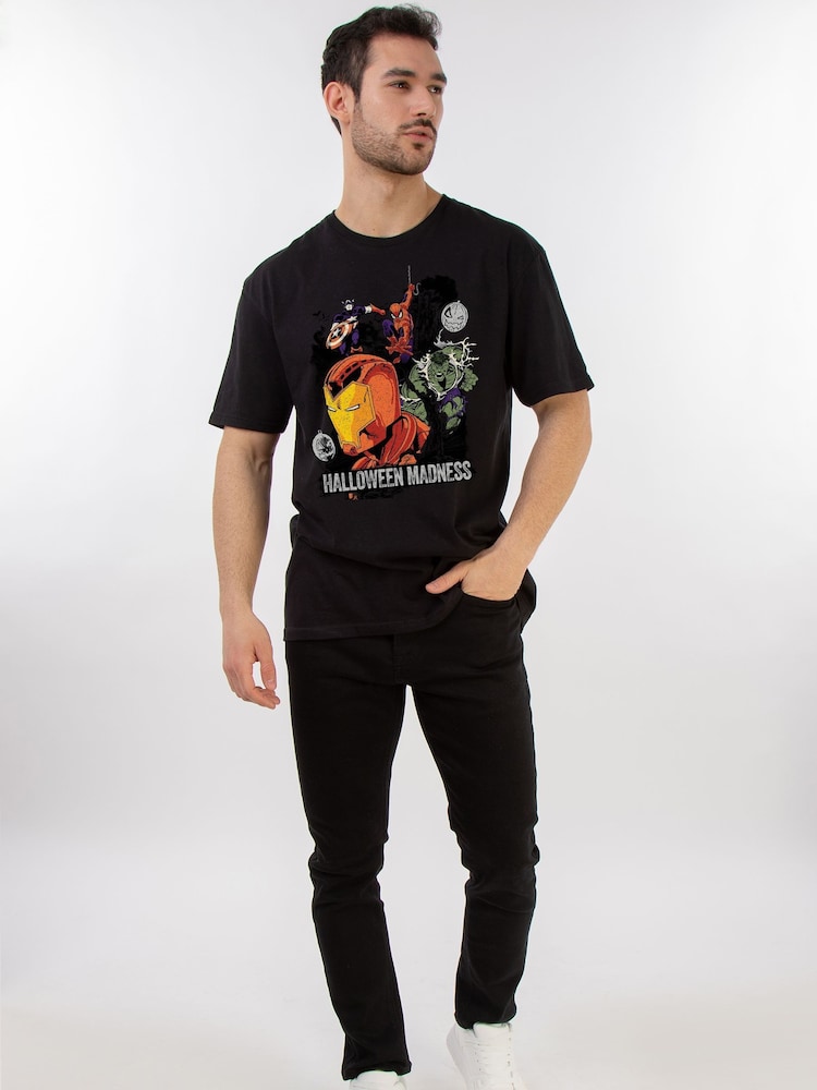 Brands In Black Marvel Halloween Madness T-shirt - Image 2 of 5