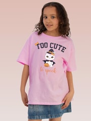Brands In Pink Halloween Too Cute To Spook T-Shirt - Image 1 of 5