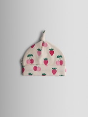 JoJo Maman Bébé Pink Strawberry 2-Pack Hats - Image 3 of 6