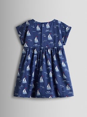 JoJo Maman Bébé Nautical Jersey Dress - Imaginea 2 din 3