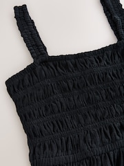 Black Maternity Cotton Maxi Dress - Image 8 of 9