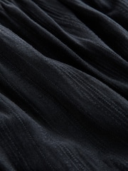 Black Maternity Cotton Maxi Dress - Image 9 of 9