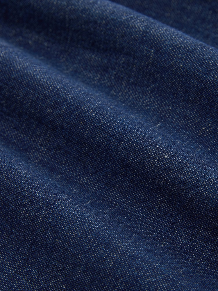 Indigo Maternity Linen Blend Drawstring Shorts - Image 2 of 4