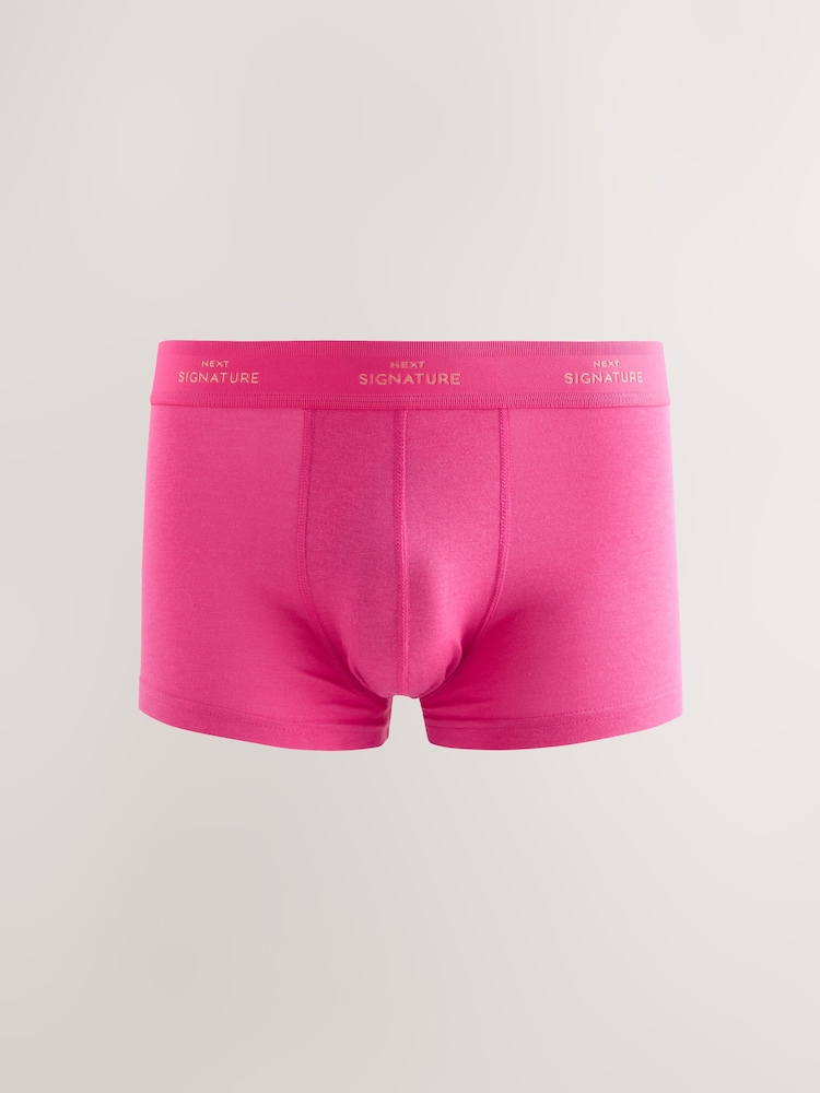 Orange/Blue Bright Supima Signature Comfort Soft Trunks - Image 2 of 8