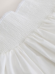 White Maternity Shirred Maxi Skirt - Image 3 of 4