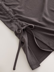 Chocolate Brown Maternity Ruched Side Modal Sports Vest - Image 7 of 8