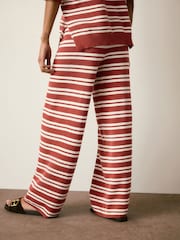 Maro Rugină - Maternity Knitted Striped Trousers - Imaginea 4 din 9