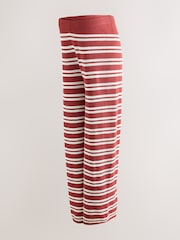 Maro Rugină - Maternity Knitted Striped Trousers - Imaginea 6 din 9