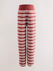 Maro Rugină - Maternity Knitted Striped Trousers - Imaginea 7 din 9