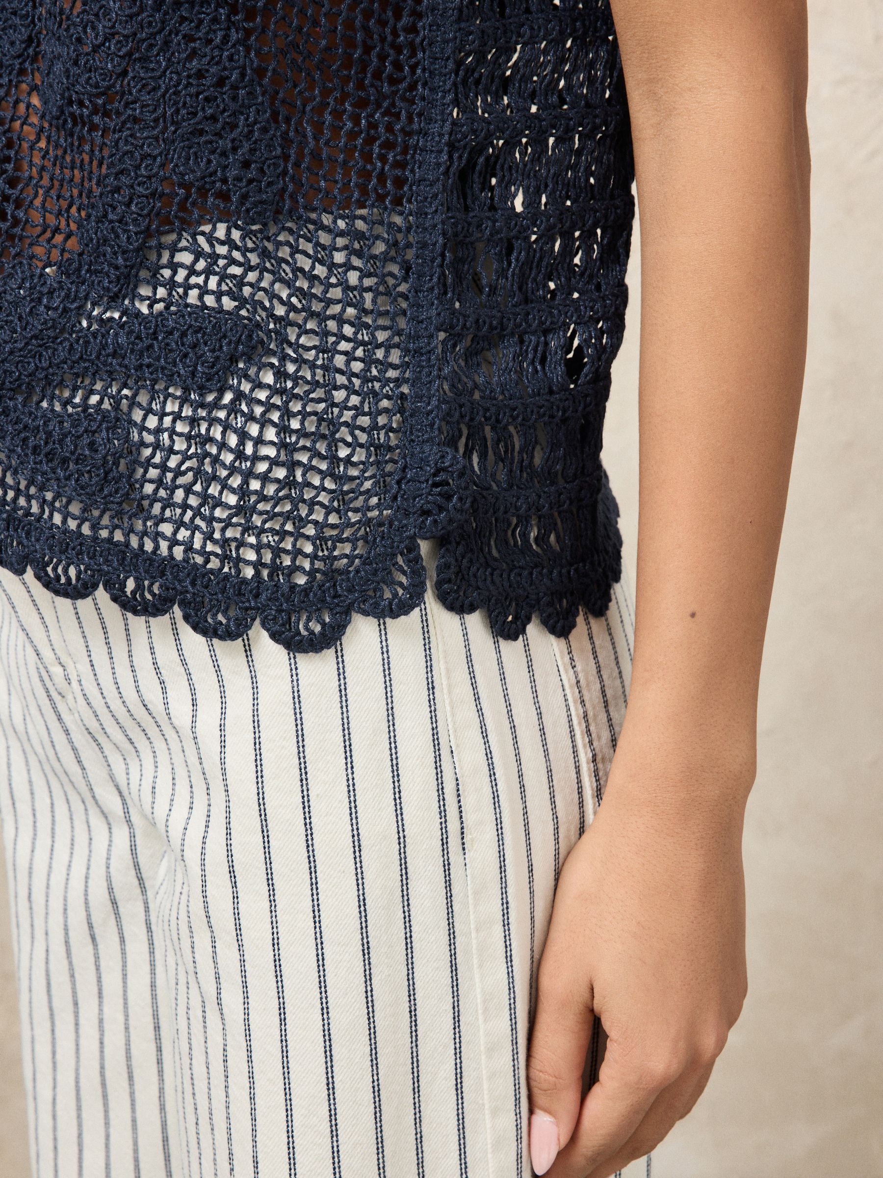 トップス THE SHISHIKUI Crochet / Navy Navy Neil Crochet Shirt | Men's Tops | yd AU