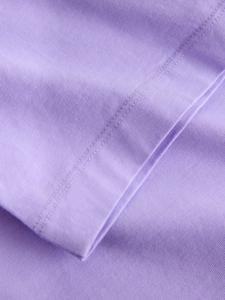 Purple Aloha Sparkle Short Sleeve Crew Neck T-Shirt - Image 2 of 3 Purple Aloha Sparkle Short Sleeve Crew Neck T-Shirt - Image 2 of 3