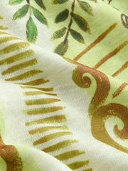 Lime Green Long Sleeve Notch Neck Top - Image 7 of 8