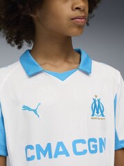 Puma White Olympique Marseille 25/26 Boys Home Jersey - Image 2 of 6