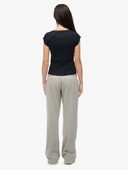 Superdry Grey Athletic Essentials Low Rise Flare Joggers - Image 2 of 8