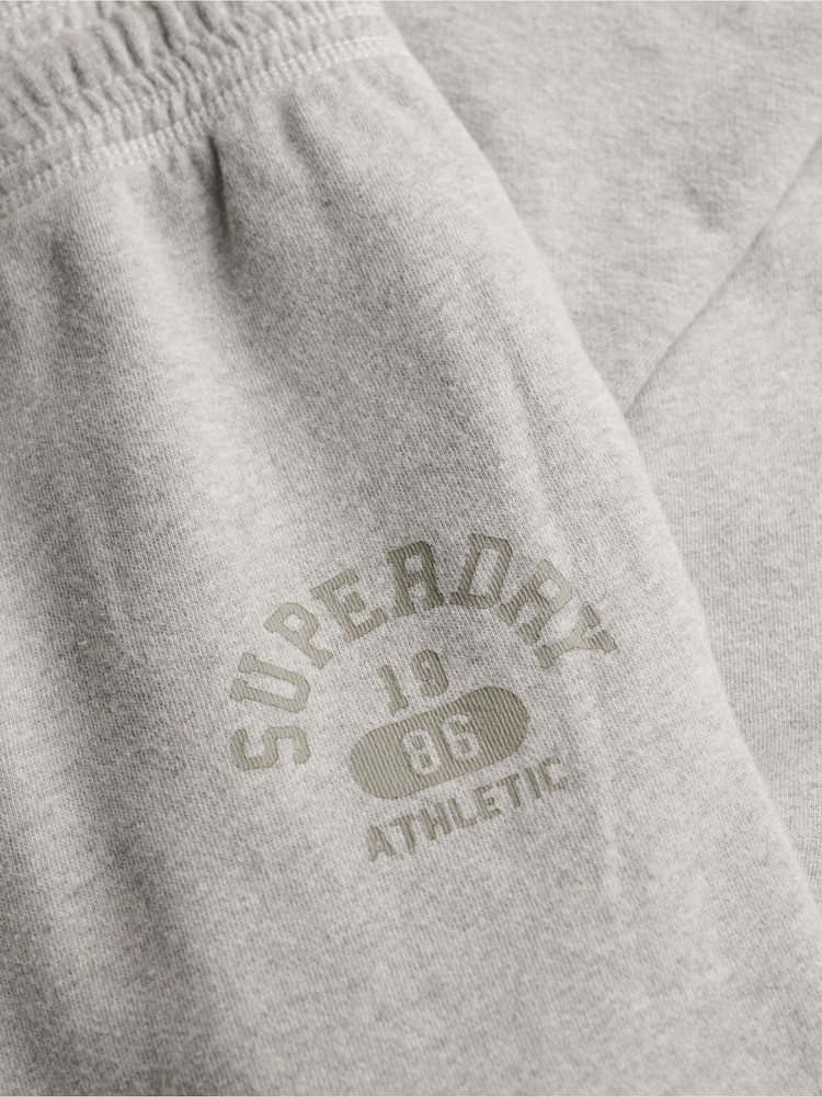 Superdry Grey Athletic Essentials Low Rise Flare Joggers - Image 8 of 8 Superdry Grey Athletic Essentials Low Rise Flare Joggers - Image 8 of 8